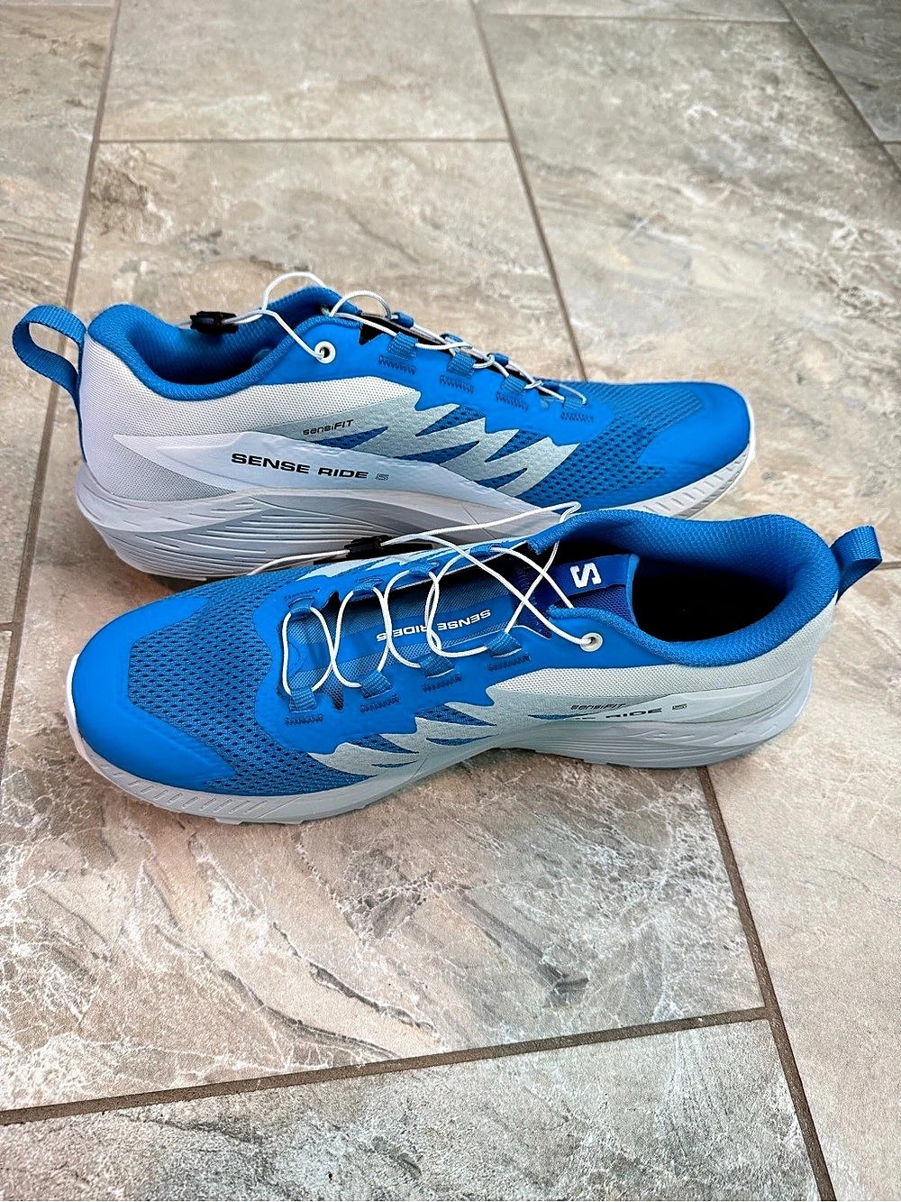 Salomon Sense Ride 5 Athletic Shoes Blue & White US 11